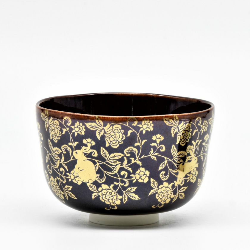 茶道具　唐草茶碗 楽天市場】【中古】【茶道具】染付菊唐草茶碗【送料無料】茶道