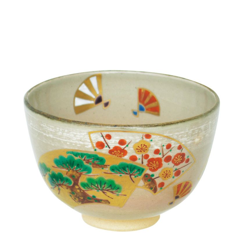 茶道具 抹茶茶碗（まっちゃちゃわん） 茶碗 乾山 扇面松竹梅 八木 晶山 抹茶茶碗は茶の湯文化である表千家・裏千家の茶道具や抹茶を専門に扱う千紀園（せんきえん）が通販で販売しています。茶会また初心者向けのお稽古用にご利用いただける抹茶碗です。贈り物・ギフトにも人気です。