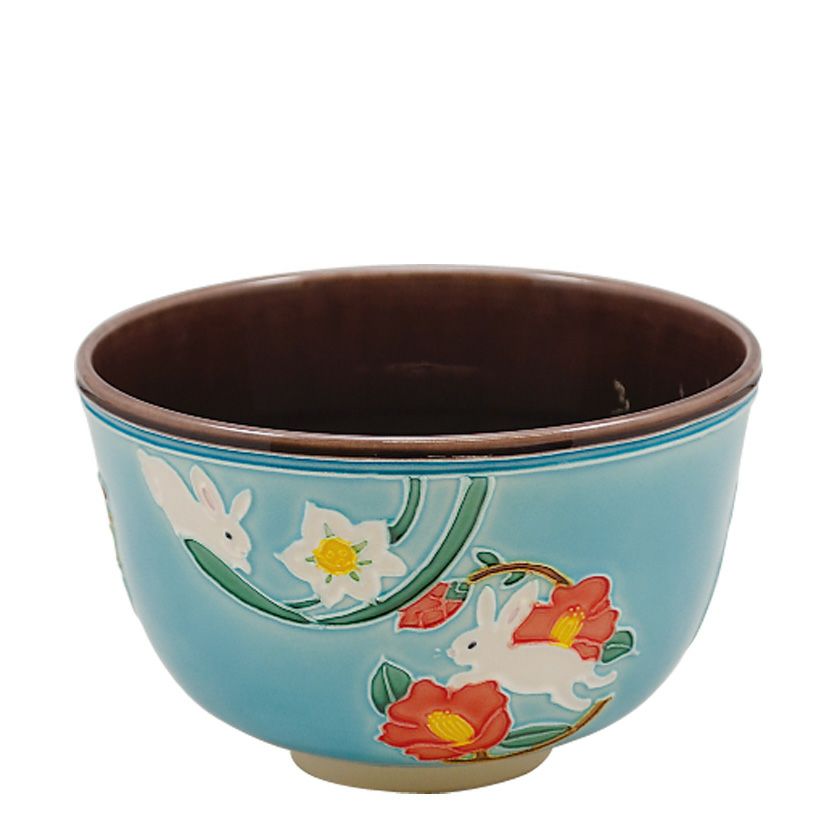 茶道具 抹茶茶碗（まっちゃちゃわん） 交趾茶碗 卯 干支 中村 翠嵐 抹茶茶碗は茶の湯文化である表千家・裏千家の茶道具や抹茶を専門に扱う千紀園（せんきえん）が通販で販売しています。茶会また初心者向けのお稽古用にご利用いただける抹茶碗です。贈り物・ギフトにも人気です。