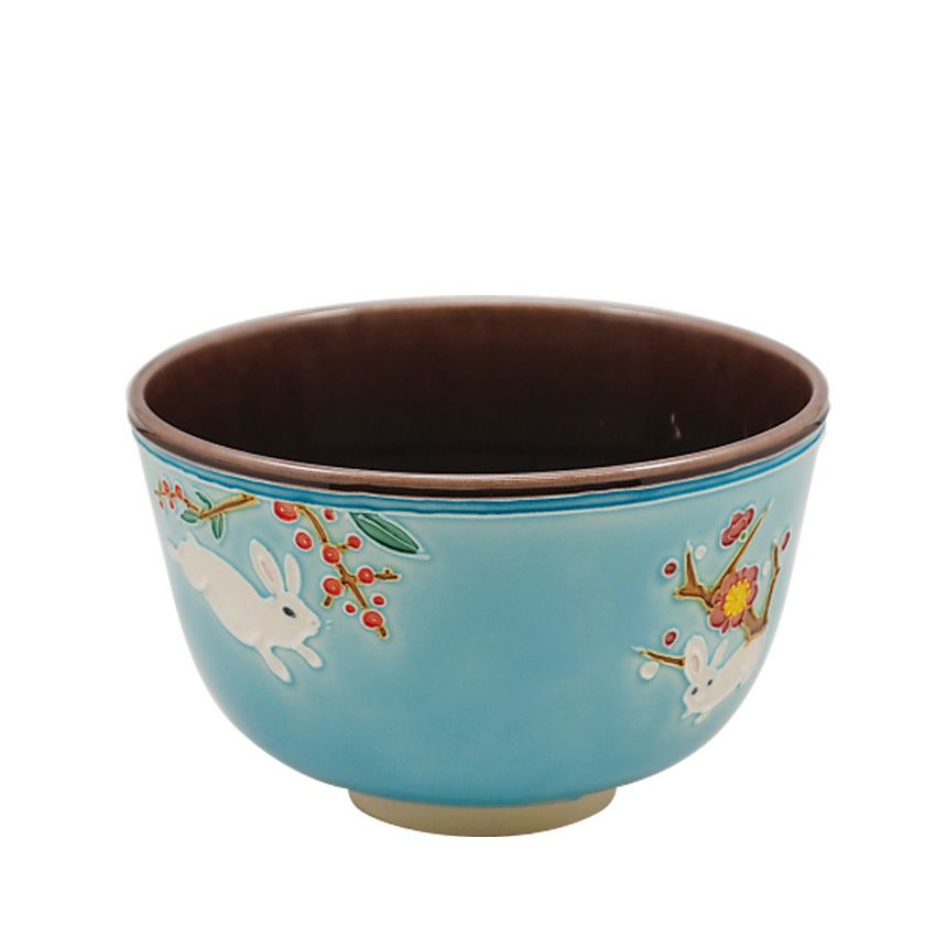 茶道具 抹茶茶碗（まっちゃちゃわん） 交趾茶碗 卯 干支 中村 翠嵐 抹茶茶碗は茶の湯文化である表千家・裏千家の茶道具や抹茶を専門に扱う千紀園（せんきえん）が通販で販売しています。茶会また初心者向けのお稽古用にご利用いただける抹茶碗です。贈り物・ギフトにも人気です。