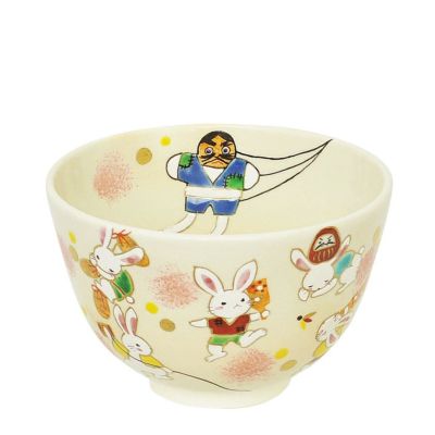 茶道具 抹茶茶碗 茶器/茶道具 抹茶茶碗 お月見】 月に兎 山川巌窯 – 今屋静香園