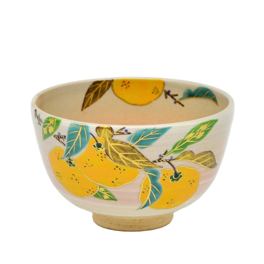 茶道具 抹茶茶碗（まっちゃちゃわん） 茶碗 柚子 中山 喜白 抹茶茶碗は茶の湯文化である表千家・裏千家の茶道具や抹茶を専門に扱う千紀園（せんきえん）が通販で販売しています。茶会また初心者向けのお稽古用にご利用いただける抹茶碗です。贈り物・ギフトにも人気です。