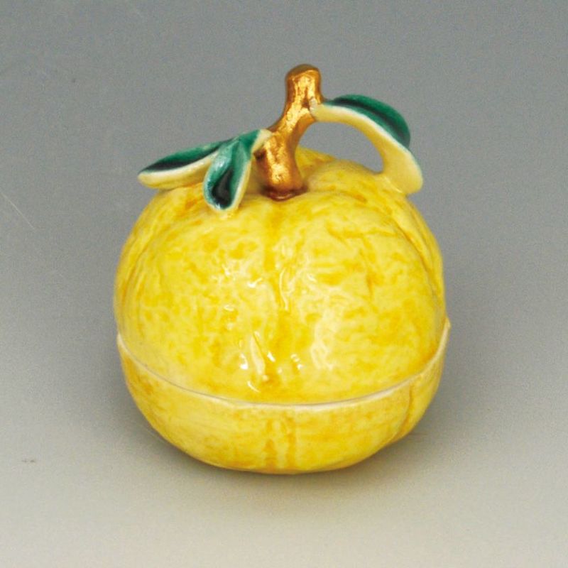 茶道具 香合（こうごう） 香合 柚子 今岡 三四郎 | 千年の香り 千紀園