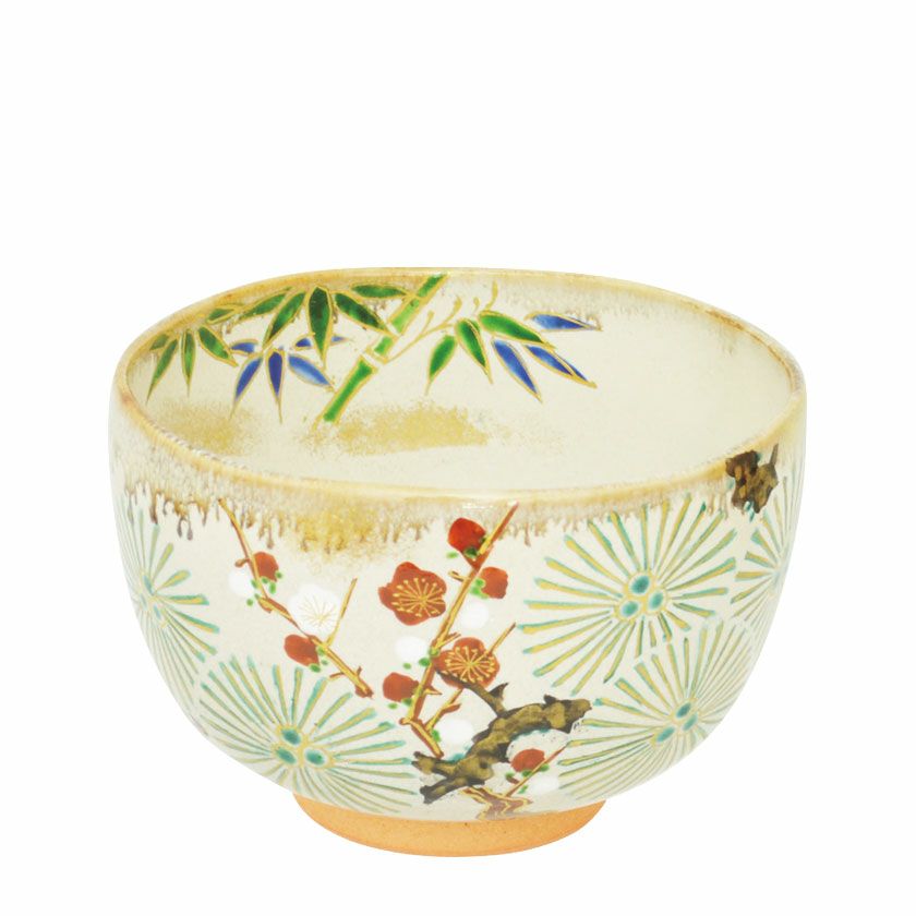 茶道具 抹茶茶碗（まっちゃちゃわん） 茶碗 乾山 松竹梅 森下 秋彩