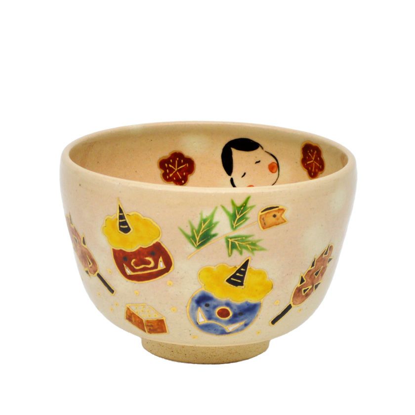 茶道具 抹茶茶碗（まっちゃちゃわん） 茶碗 乾山 節分 中村 与平 抹茶茶碗は茶の湯文化である表千家・裏千家の茶道具や抹茶を専門に扱う千紀園（せんきえん）が通販で販売しています。茶会また初心者向けのお稽古用にご利用いただける抹茶碗です。贈り物・ギフトにも人気です。