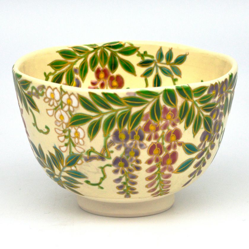 茶道具 抹茶茶碗（まっちゃちゃわん） 茶碗 仁清 藤 壱休窯 抹茶茶碗は茶の湯文化である表千家・裏千家の茶道具や抹茶を専門に扱う千紀園（せんきえん）が通販で販売しています。茶会また初心者向けのお稽古用にご利用いただける抹茶碗です。贈り物・ギフトにも人気です。