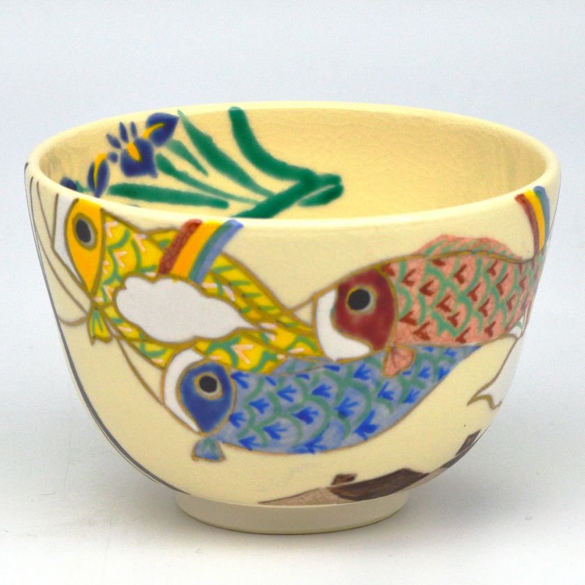 茶道具 抹茶茶碗（まっちゃちゃわん） 茶碗 仁清 鯉幟 端午の節句 水出 宋絢 抹茶茶碗は茶の湯文化である表千家・裏千家の茶道具や抹茶を専門に扱う千紀園（せんきえん）が通販で販売しています。茶会また初心者向けのお稽古用にご利用いただける抹茶碗です。贈り物・ギフトにも人気です。