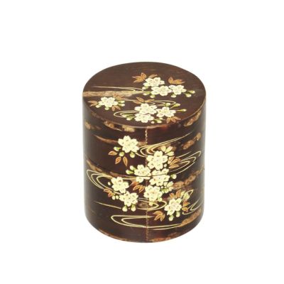 茶道具 茶器（ちゃき） 桜木地中次 桜流水蒔絵 佐々木 麗峰 | 千年の