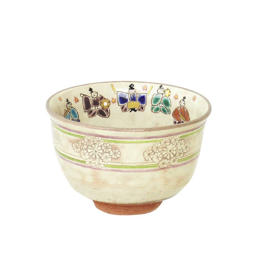 茶道具 抹茶茶碗（まっちゃちゃわん） 茶碗 色絵 五人囃子 雛祭り 加藤 永山 抹茶茶碗は茶の湯文化である表千家・裏千家の茶道具や抹茶を専門に扱う千紀園（せんきえん）が通販で販売しています。茶会また初心者向けのお稽古用にご利用いただける抹茶碗です。贈り物・ギフトにも人気です。