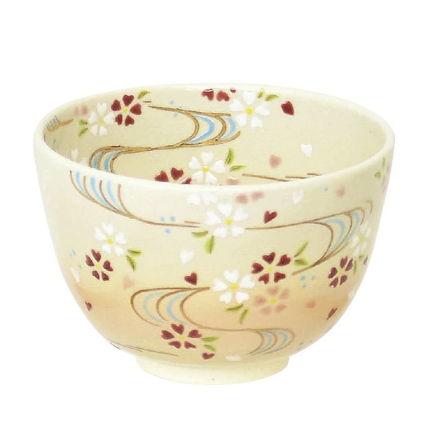 龍芳画　色絵仙人図抹茶茶碗 龍芳画 色絵仙人図抹茶茶碗
