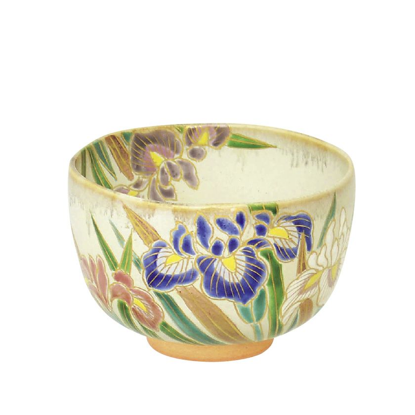 茶道具 抹茶茶碗（まっちゃちゃわん） 茶碗 乾山 花菖蒲 端午の節句 森下 秋彩 抹茶茶碗は茶の湯文化である表千家・裏千家の茶道具や抹茶を専門に扱う千紀園（せんきえん）が通販で販売しています。茶会また初心者向けのお稽古用にご利用いただける抹茶碗です。贈り物・ギフトにも人気です。