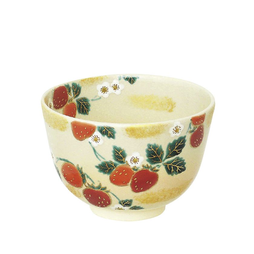 茶道具 抹茶茶碗（まっちゃちゃわん） 茶碗 色絵 いちご 加藤 起楽 抹茶茶碗は茶の湯文化である表千家・裏千家の茶道具や抹茶を専門に扱う千紀園（せんきえん）が通販で販売しています。茶会また初心者向けのお稽古用にご利用いただける抹茶碗です。贈り物・ギフトにも人気です。
