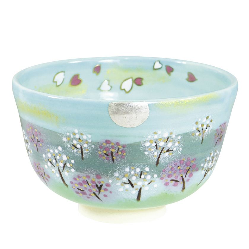 茶道具 抹茶茶碗（まっちゃちゃわん） 茶碗 色絵 宵桜 東山 深山 抹茶茶碗は茶の湯文化である表千家・裏千家の茶道具や抹茶を専門に扱う千紀園（せんきえん）が通販で販売しています。茶会また初心者向けのお稽古用にご利用いただける抹茶碗です。贈り物・ギフトにも人気です。