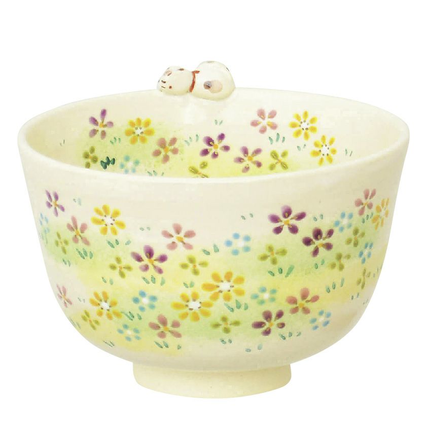 茶道具 抹茶茶碗（まっちゃちゃわん） 茶碗 色絵 春野に猫 東山 深山 抹茶茶碗は茶の湯文化である表千家・裏千家の茶道具や抹茶を専門に扱う千紀園（せんきえん）が通販で販売しています。茶会また初心者向けのお稽古用にご利用いただける抹茶碗です。贈り物・ギフトにも人気です。