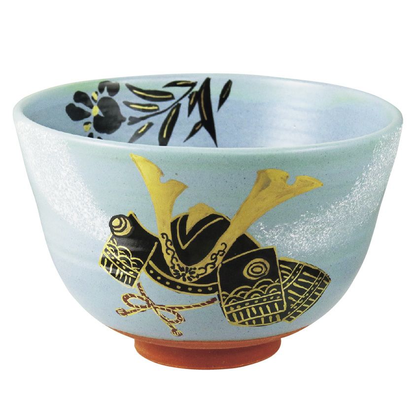 茶道具 抹茶茶碗（まっちゃちゃわん） 茶碗 色絵 兜飾り 端午の節句 東山 深山 抹茶茶碗は茶の湯文化である表千家・裏千家の茶道具や抹茶を専門に扱う千紀園（せんきえん）が通販で販売しています。茶会また初心者向けのお稽古用にご利用いただける抹茶碗です。贈り物・ギフトにも人気です。