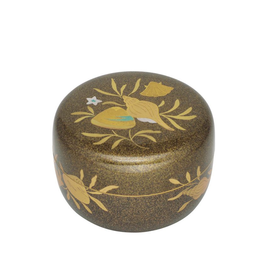 Amazon.co.jp: F883 海松貝蒔絵 喰籠 信隆 秋峰 木製 菓子器
