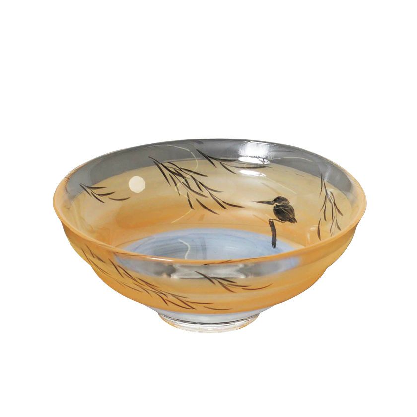 茶道具 平茶碗（ひらちゃわん） ガラス平茶碗 翡翠（シルエット） 【耐熱】 八木 海峰 抹茶茶碗は茶の湯文化である表千家・裏千家の茶道具や抹茶を専門に扱う千紀園（せんきえん）が通販で販売しています。茶会また初心者向けのお稽古用にご利用いただける抹茶碗です。贈り物・ギフトにも人気です。