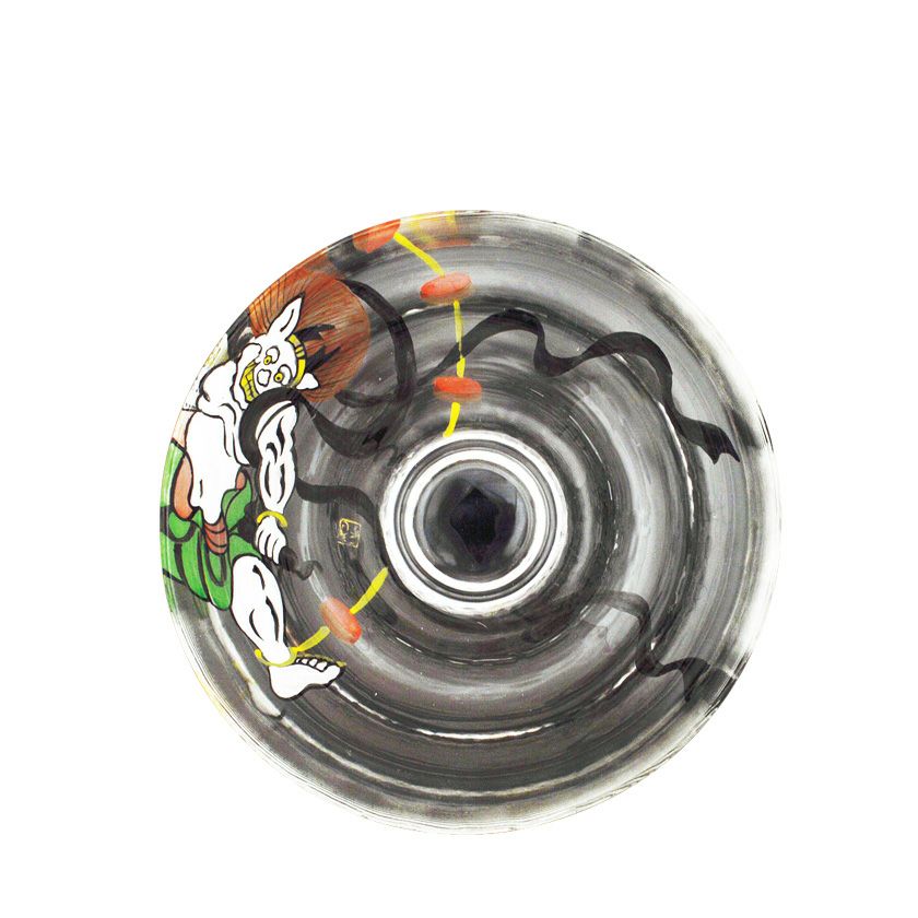 茶道具 平茶碗（ひらちゃわん） ガラス平茶碗 雷神 【耐熱】 小手鞠窯 抹茶茶碗は茶の湯文化である表千家・裏千家の茶道具や抹茶を専門に扱う千紀園（せんきえん）が通販で販売しています。茶会また初心者向けのお稽古用にご利用いただける抹茶碗です。贈り物・ギフトにも人気です。