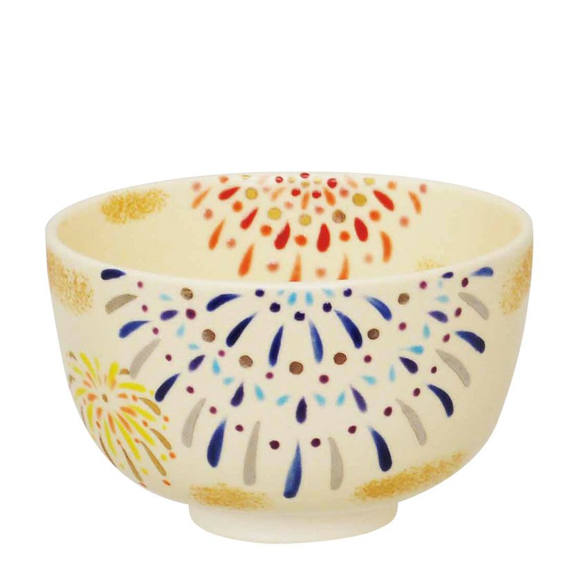 茶道具 抹茶茶碗（まっちゃちゃわん） 茶碗 色絵 花火 加藤 起楽 抹茶茶碗は茶の湯文化である表千家・裏千家の茶道具や抹茶を専門に扱う千紀園（せんきえん）が通販で販売しています。茶会また初心者向けのお稽古用にご利用いただける抹茶碗です。贈り物・ギフトにも人気です。