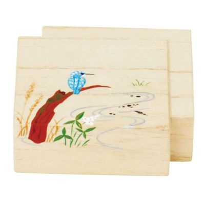 銀縁鯉蒔絵香合 | 花器茶道具専門店 いたくら