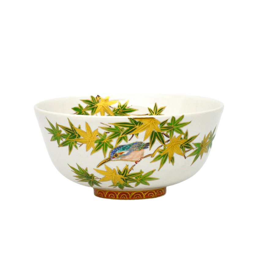 茶道具 抹茶茶碗（まっちゃちゃわん） 茶碗 白釉 青楓と翡翠 山岡 善高 抹茶茶碗は茶の湯文化である表千家・裏千家の茶道具や抹茶を専門に扱う千紀園（せんきえん）が通販で販売しています。茶会また初心者向けのお稽古用にご利用いただける抹茶碗です。贈り物・ギフトにも人気です。