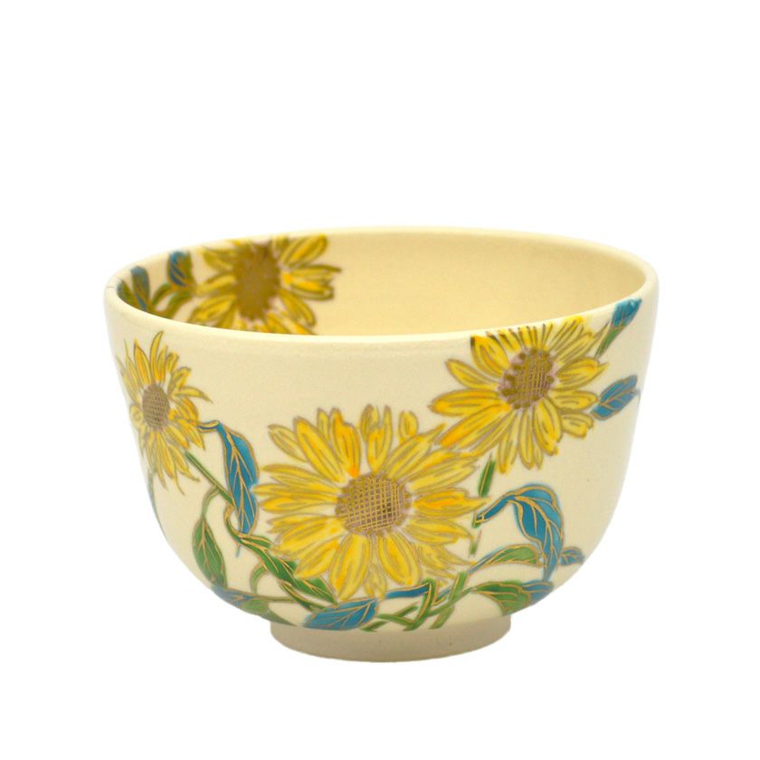 茶道具 抹茶茶碗（まっちゃちゃわん） 茶碗 仁清 向日葵 水出 宋絢