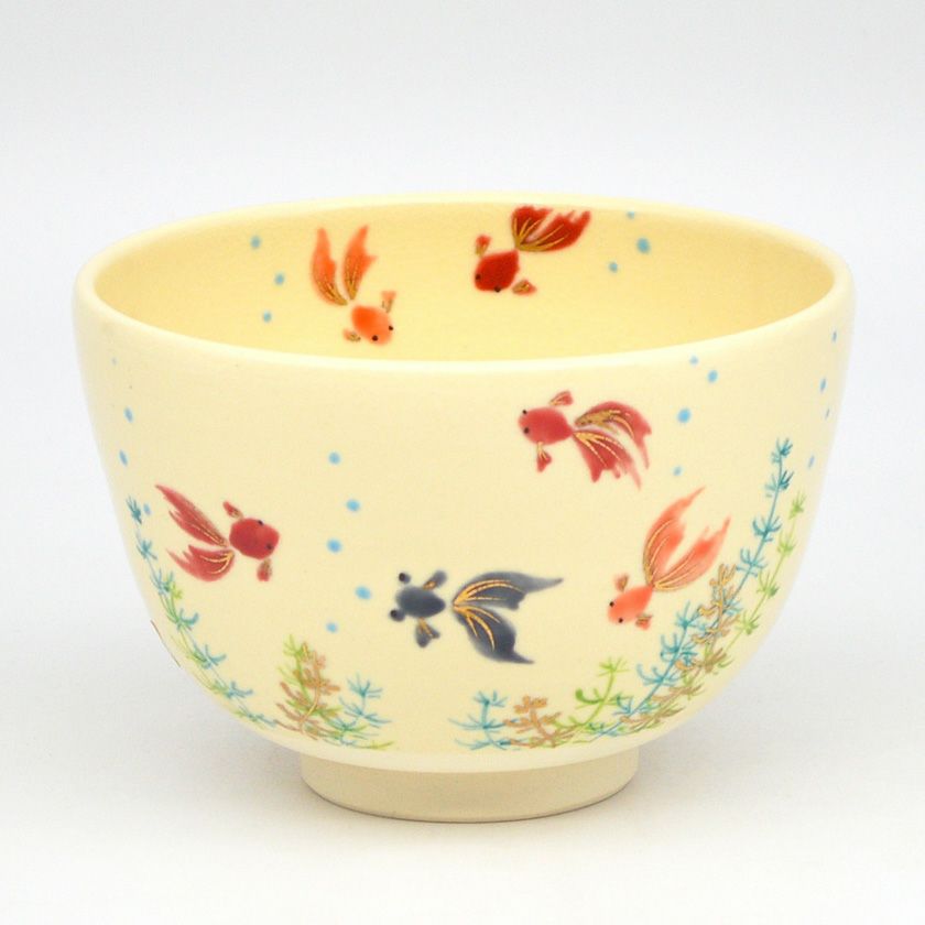 茶道具 抹茶茶碗（まっちゃちゃわん） 茶碗 仁清 金魚 加藤 永真 抹茶茶碗は茶の湯文化である表千家・裏千家の茶道具や抹茶を専門に扱う千紀園（せんきえん）が通販で販売しています。茶会また初心者向けのお稽古用にご利用いただける抹茶碗です。贈り物・ギフトにも人気です。
