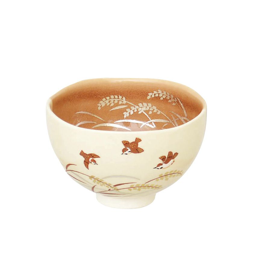 茶道具 抹茶茶碗（まっちゃちゃわん） 茶碗 掛分色絵 稲穂に雀 新井 京華 抹茶茶碗は茶の湯文化である表千家・裏千家の茶道具や抹茶を専門に扱う千紀園（せんきえん）が通販で販売しています。茶会また初心者向けのお稽古用にご利用いただける抹茶碗です。贈り物・ギフトにも人気です。