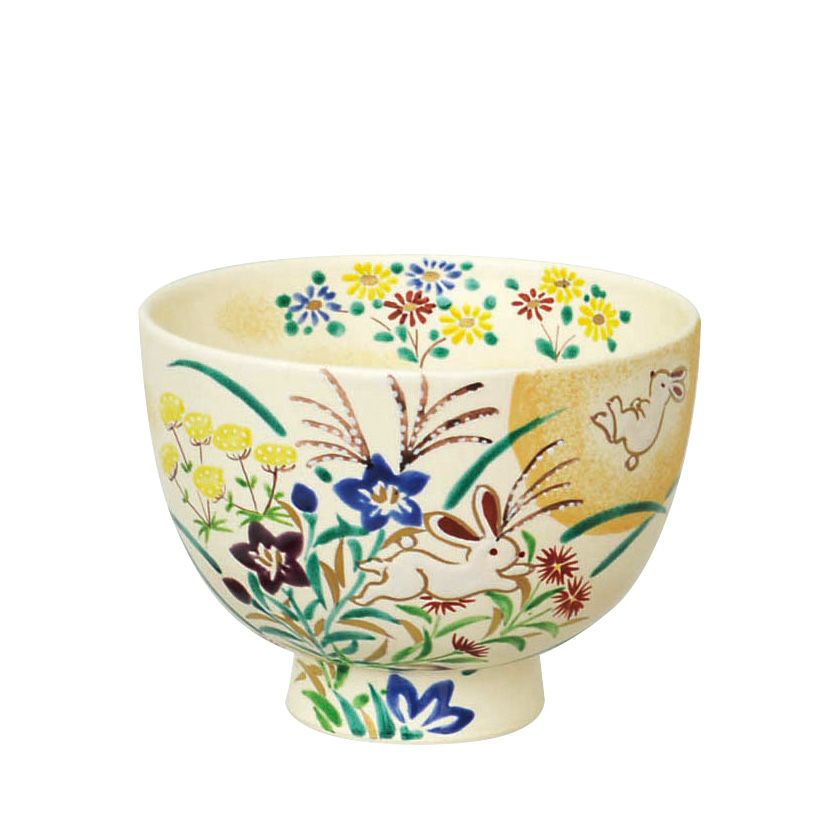 茶道具 抹茶茶碗（まっちゃちゃわん） 茶碗 色絵 秋草に月兎 加藤 永山 抹茶茶碗は茶の湯文化である表千家・裏千家の茶道具や抹茶を専門に扱う千紀園（せんきえん）が通販で販売しています。茶会また初心者向けのお稽古用にご利用いただける抹茶碗です。贈り物・ギフトにも人気です。