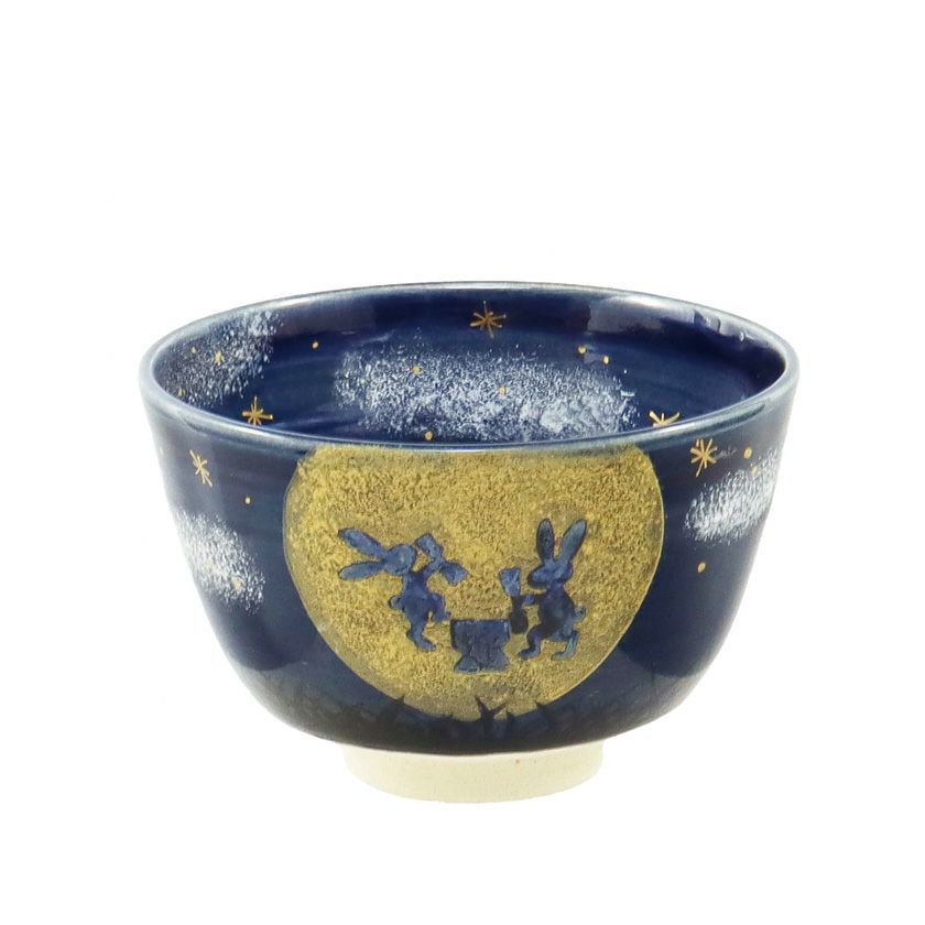 茶道具 抹茶茶碗（まっちゃちゃわん） 茶碗 色絵 月夜のうさぎ 東山 深山 抹茶茶碗は茶の湯文化である表千家・裏千家の茶道具や抹茶を専門に扱う千紀園（せんきえん）が通販で販売しています。茶会また初心者向けのお稽古用にご利用いただける抹茶碗です。贈り物・ギフトにも人気です。
