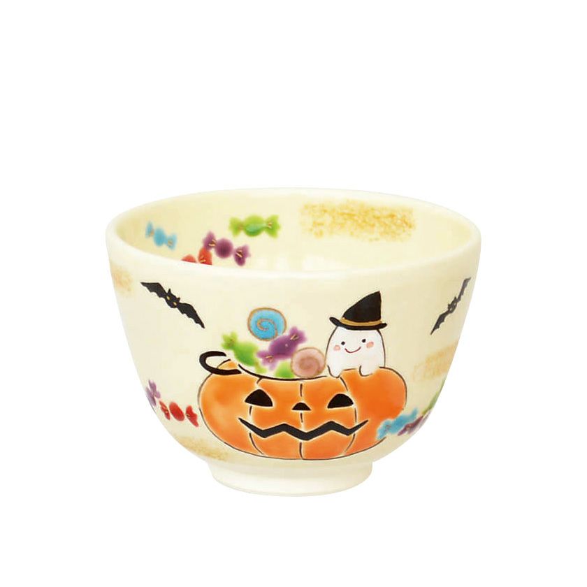 茶道具 抹茶茶碗（まっちゃちゃわん） 茶碗 色絵 パンプキン ハロウィン ハロウィーン Halloween 加藤 起楽 抹茶茶碗は茶の湯文化である表千家・裏千家の茶道具や抹茶を専門に扱う千紀園（せんきえん）が通販で販売しています。茶会また初心者向けのお稽古用にご利用いただける抹茶碗です。贈り物・ギフトにも人気です。