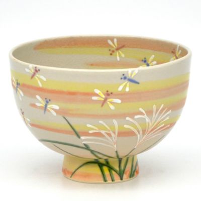 茶道具 抹茶茶碗（まっちゃちゃわん） 茶碗 トンボに芒（すすき
