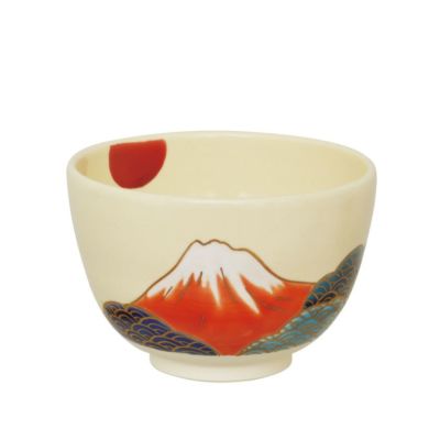 茶道具 富士山模様抹茶茶碗 茶道具 富士山模様抹茶茶碗