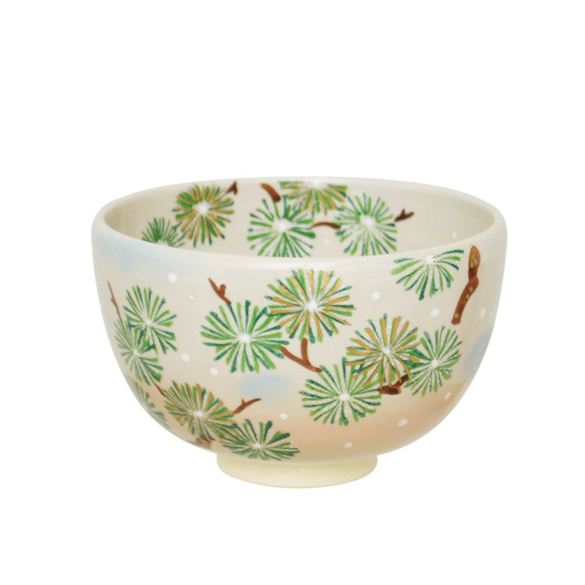 茶道具 抹茶茶碗（まっちゃちゃわん） 茶碗 色絵 唐松 東山 深山 抹茶茶碗は茶の湯文化である表千家・裏千家の茶道具や抹茶を専門に扱う千紀園（せんきえん）が通販で販売しています。茶会また初心者向けのお稽古用にご利用いただける抹茶碗です。贈り物・ギフトにも人気です。
