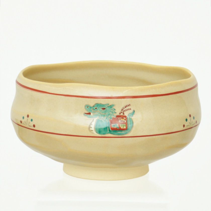 茶道具 抹茶茶碗（まっちゃちゃわん） 茶碗 奈良絵 辰土鈴 昭山窯 干支 辰（たつ 龍 竜 りゅう） 抹茶茶碗は茶の湯文化である表千家・裏千家の茶道具や抹茶を専門に扱う千紀園（せんきえん）が通販で販売しています。茶会また初心者向けのお稽古用にご利用いただける抹茶碗です。贈り物・ギフトにも人気です。