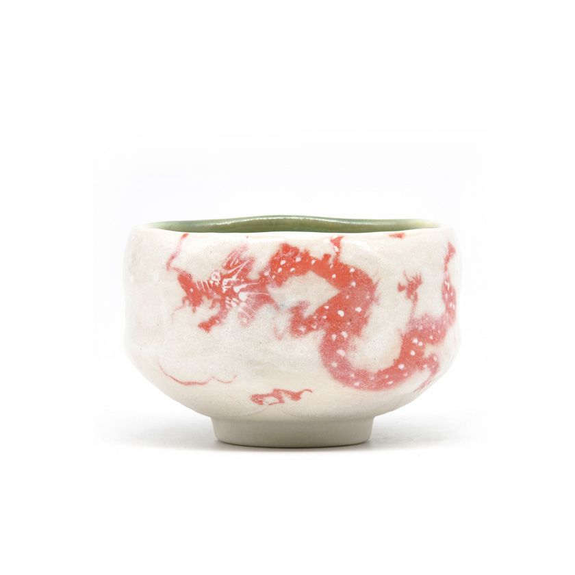 茶道具 小茶碗（こちゃわん） 小茶碗 紅白龍 豊窯 干支 辰（たつ 龍 竜 りゅう） 抹茶茶碗は茶の湯文化である表千家・裏千家の茶道具や抹茶を専門に扱う千紀園（せんきえん）が通販で販売しています。茶会また初心者向けのお稽古用にご利用いただける抹茶碗です。贈り物・ギフトにも人気です。