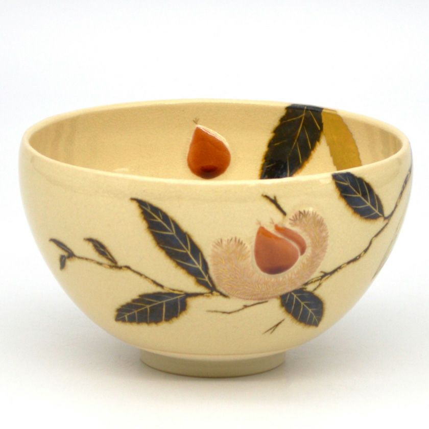 茶道具 抹茶茶碗（まっちゃちゃわん） 茶碗 浮彫 栗 今岡 三四郎 抹茶茶碗は茶の湯文化である表千家・裏千家の茶道具や抹茶を専門に扱う千紀園（せんきえん）が通販で販売しています。茶会また初心者向けのお稽古用にご利用いただける抹茶碗です。贈り物・ギフトにも人気です。