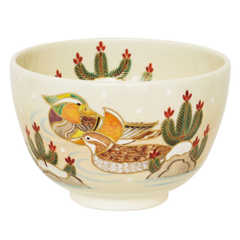 茶道具 抹茶茶碗（まっちゃちゃわん） 茶碗 色絵 鴛鴦 加藤 起楽 抹茶茶碗は茶の湯文化である表千家・裏千家の茶道具や抹茶を専門に扱う千紀園（せんきえん）が通販で販売しています。茶会また初心者向けのお稽古用にご利用いただける抹茶碗です。贈り物・ギフトにも人気です。