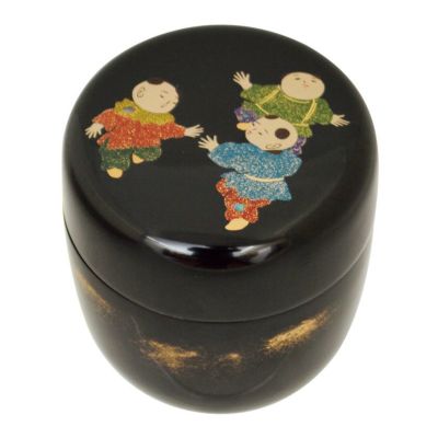 茶道具 薄茶器（うすちゃき） 中棗 唐子蒔絵 今井 千鶴 | 千年の