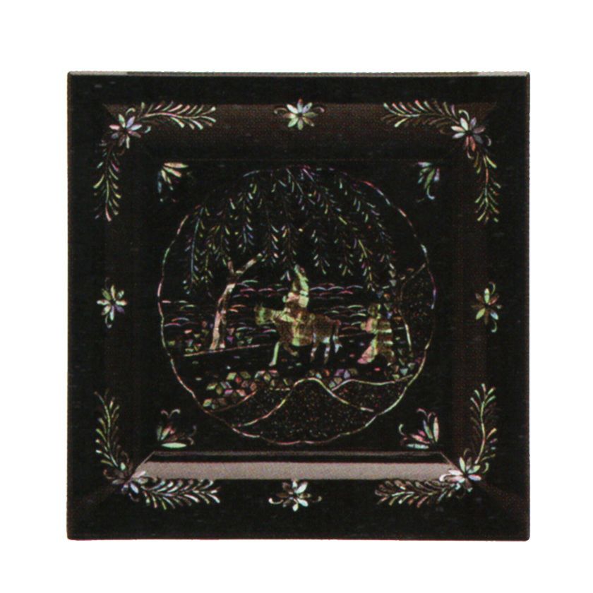 御茶道具　四方盆　宗悦 楽天市場】茶道具 盆 四方盆 水玉透 鵬雲斎好写中村宗悦作
