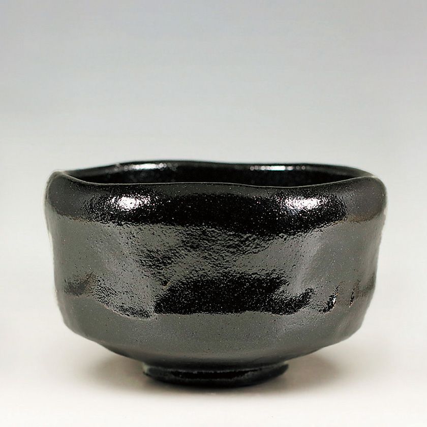 茶道具 楽茶碗（らくちゃわん） 各服茶碗 黒楽 吉村 楽入 | 千年の香り