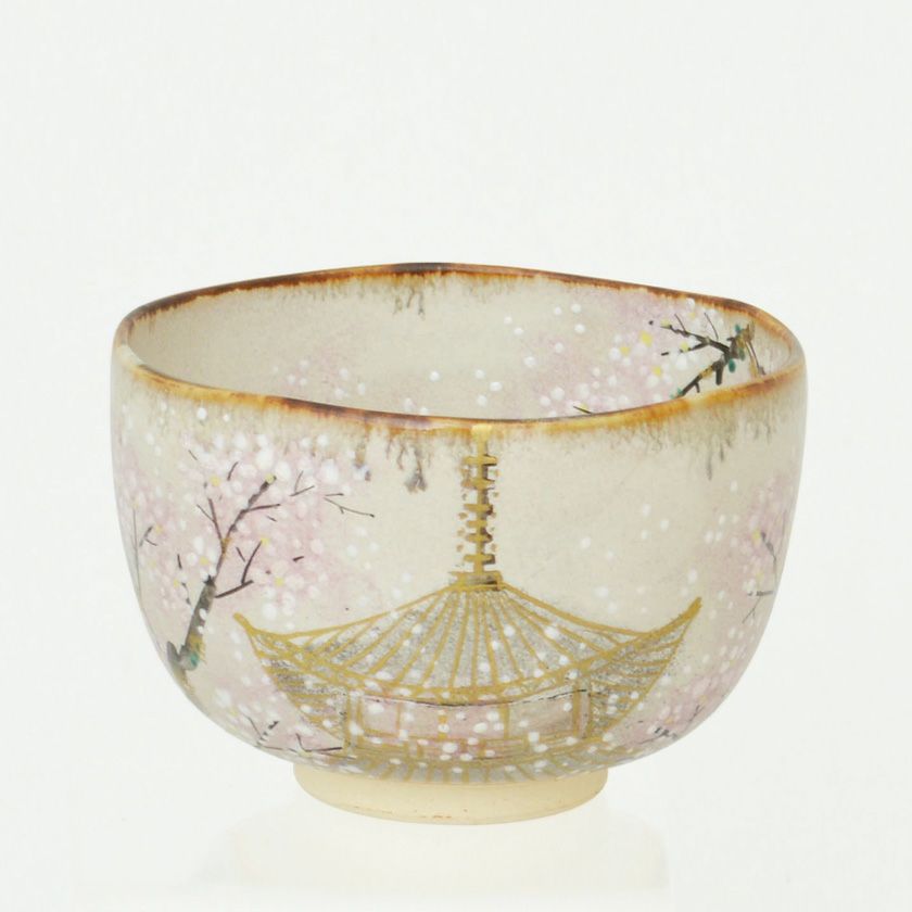 茶道具 抹茶茶碗（まっちゃちゃわん） 茶碗 乾山 仁和寺に舞う桜 森下 秋彩 抹茶茶碗は茶の湯文化である表千家・裏千家の茶道具や抹茶を専門に扱う千紀園（せんきえん）が通販で販売しています。茶会また初心者向けのお稽古用にご利用いただける抹茶碗です。贈り物・ギフトにも人気です。