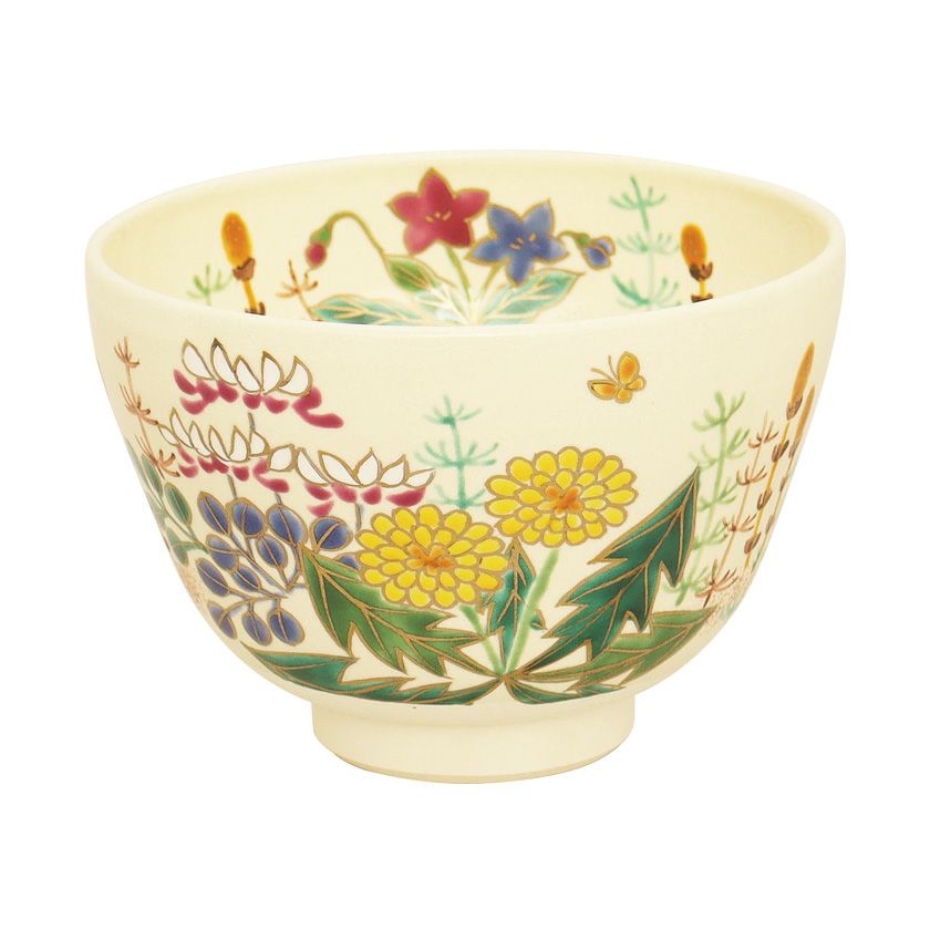 茶道具 抹茶茶碗（まっちゃちゃわん） 茶碗 色絵 春野 加藤 永山 抹茶茶碗は茶の湯文化である表千家・裏千家の茶道具や抹茶を専門に扱う千紀園（せんきえん）が通販で販売しています。茶会また初心者向けのお稽古用にご利用いただける抹茶碗です。贈り物・ギフトにも人気です。