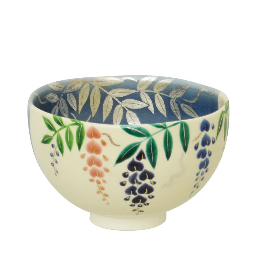 茶道具 抹茶茶碗（まっちゃちゃわん） 茶碗 掛分色絵 藤 新井 京華 抹茶茶碗は茶の湯文化である表千家・裏千家の茶道具や抹茶を専門に扱う千紀園（せんきえん）が通販で販売しています。茶会また初心者向けのお稽古用にご利用いただける抹茶碗です。贈り物・ギフトにも人気です。