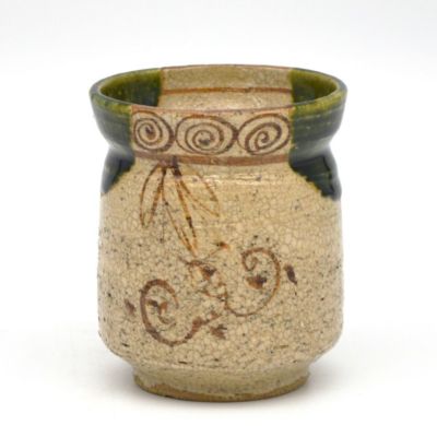 茶道具 火入（ひいれ） 火入 織部 丸形 松山 鉄山 | 千年の香り 千紀園