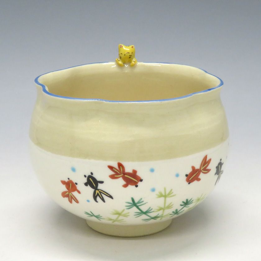 茶道具 抹茶茶碗（まっちゃちゃわん） 京焼 茶碗 猫 竹中 洸祥 抹茶茶碗は茶の湯文化である表千家・裏千家の茶道具や抹茶を専門に扱う千紀園（せんきえん）が通販で販売しています。茶会また初心者向けのお稽古用にご利用いただける抹茶碗です。贈り物・ギフトにも人気です。