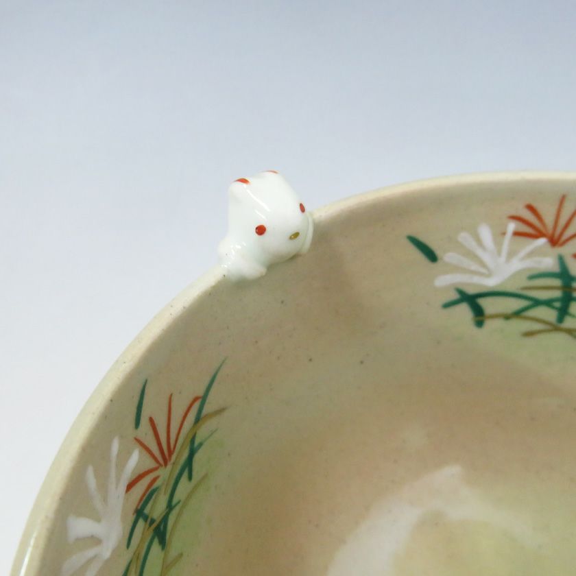 茶道具 抹茶茶碗（まっちゃちゃわん） 京焼 茶碗 兎 竹中 洸祥 抹茶茶碗は茶の湯文化である表千家・裏千家の茶道具や抹茶を専門に扱う千紀園（せんきえん）が通販で販売しています。茶会また初心者向けのお稽古用にご利用いただける抹茶碗です。贈り物・ギフトにも人気です。