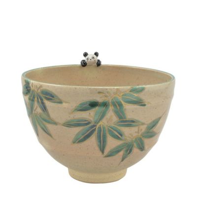 茶道具 抹茶茶碗（まっちゃちゃわん） 京焼 茶碗 パンダ 竹中 洸祥