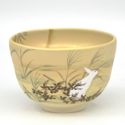 茶道具 抹茶茶碗（まっちゃちゃわん） 茶碗 御本 月うさぎ 山岡 善高