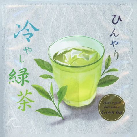 ひんやり冷やし緑茶 メッセージ付き緑茶ティーバッグ 4g×2包